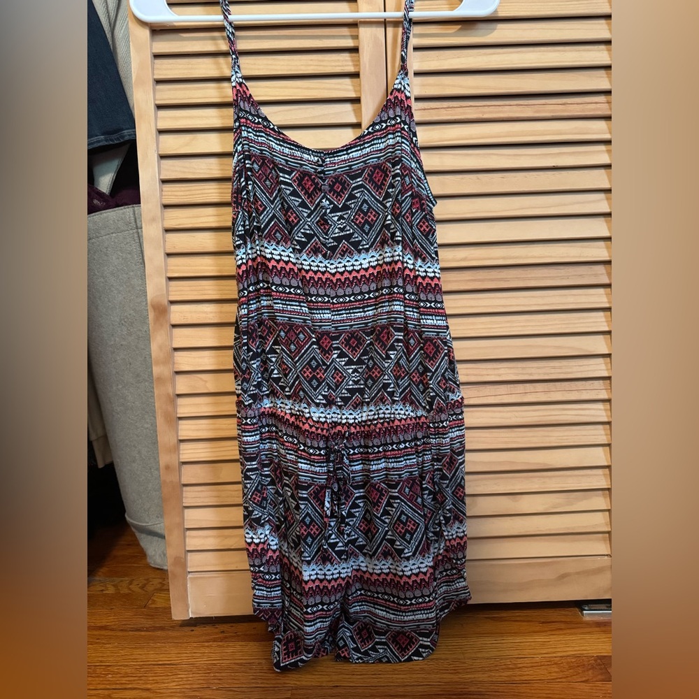 Garage Blue Sleeveless Romper Casual Resort Wear
